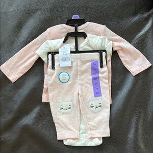 Carter’s Adorable Pink and White Baby Outfit Set